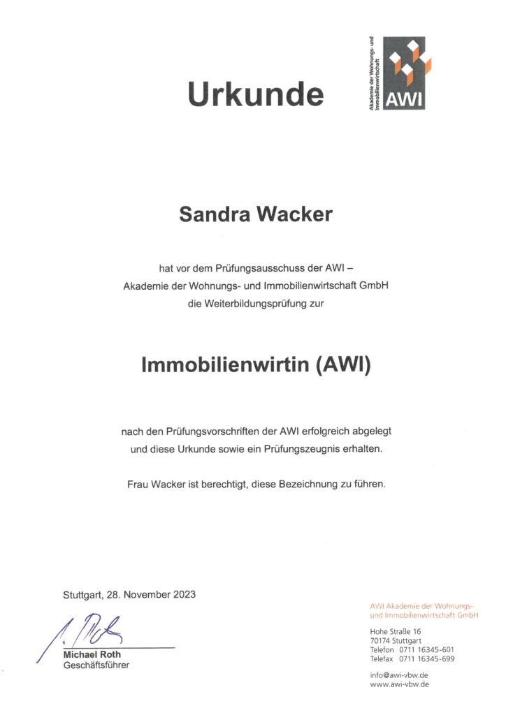 SW Immobilienwirtin AWI
